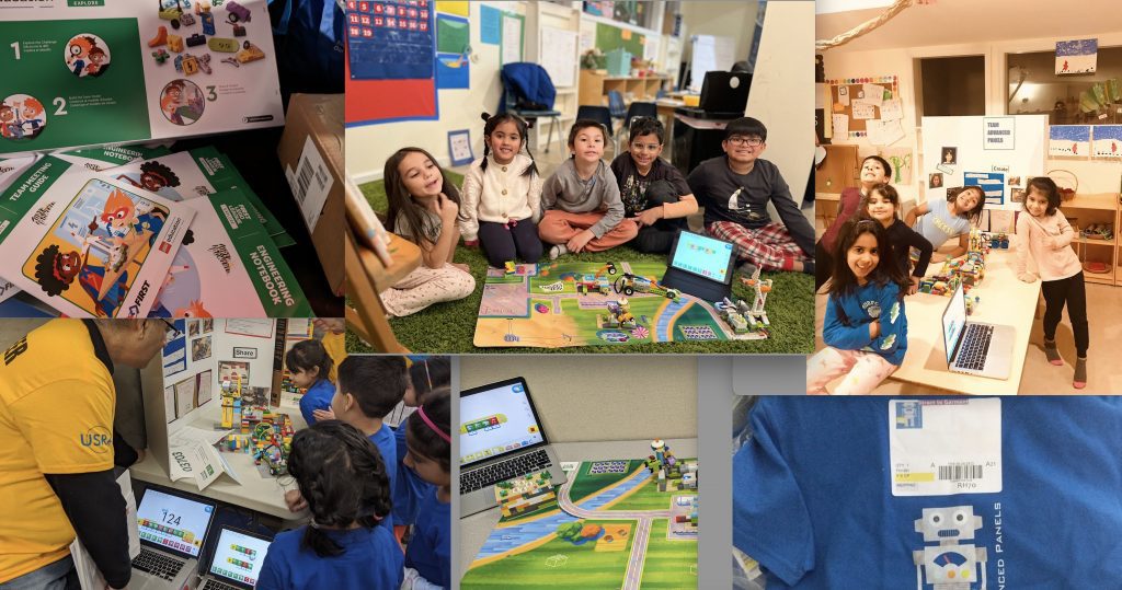 Various pictures of FLL carried out at Lego League